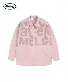 [Mmlg] EMEMELGE ZIP SHIRT (PINK)