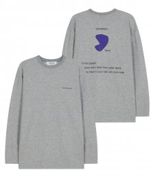 유니섹스 유니버셜 스톤 스탠다드핏 티셔츠 IRT079 그레이