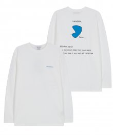 유니섹스 유니버셜 스톤 스탠다드핏 티셔츠 IRT079 화이트
