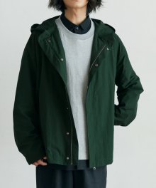 unisex spread hood jacket green