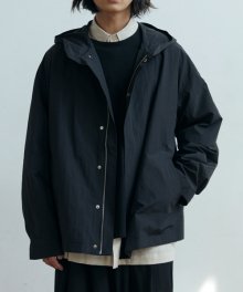 unisex spread hood jacket black