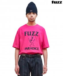 FUZZ PIGMENT PRINT BUNNY BONE S/S TEE pink