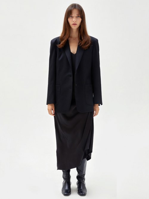 SUMMER WOOL BLAZER чёрный