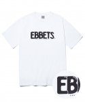 이벳필드(EBBETSFIELD) EFF 버블 폰트 반팔 티셔츠 화이트