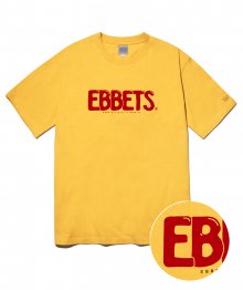 EFF 버블 폰트 반팔 티셔츠 머스타드
