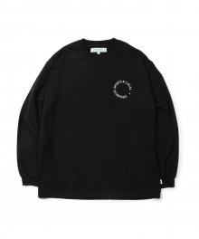 Circle Logo Loose Fit Long Sleeve -Black-