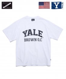 YALE BROWN O.C ARCH TEE WHITE