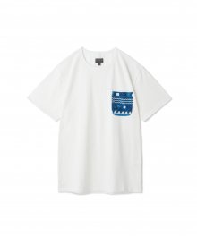 Natural Dyeing Pocket T-Shirts White V2