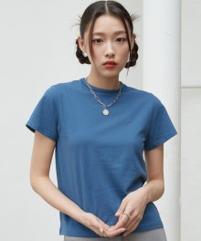 NOI355 슬림 로고 티셔츠 (블루)