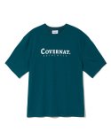 커버낫(COVERNAT) 어센틱 로고 티셔츠 블루그린