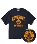 커버낫(COVERNAT) 빅 엠블럼 로고 티셔츠 네이비