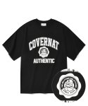 커버낫(COVERNAT) 빅 엠블럼 로고 티셔츠 블랙