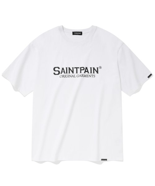 세인트페인(saintpain) SP 오리지널 로고 티셔츠-화이트