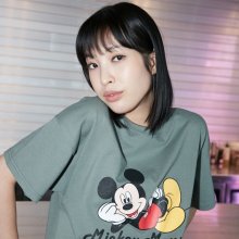 [LAPXMICKEY] 미키 오보이 크랍 티셔츠 AM2GT468