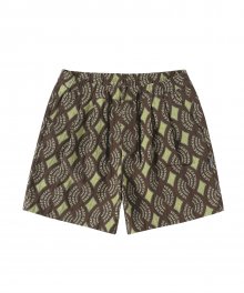 Y.E.S Jaquard Shorts Brown