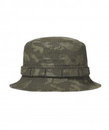 Y.E.S Military Bucket Hat Olive Camo