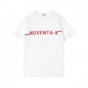 노벤타 케이(NOVENTA-K) 루즈핏 라운드 반팔 티셔츠 White