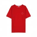 노벤타 케이(NOVENTA-K) 라운드 피케 반팔 티셔츠 Cardinal Red