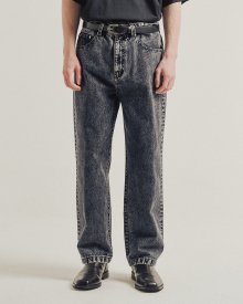 [퍼플]21SS COMFY STONE WASHED DENIM PANTS WASHED BLACK