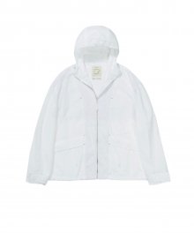 CLEAR ZIP UP JACKET - WHITE