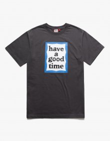 Blue Frame S/S Tee - Charcoal