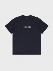 LETTERING 오버핏 티셔츠(네이비)