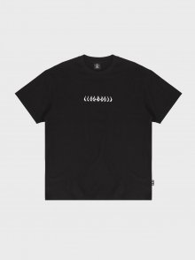 LETTERING 오버핏 티셔츠(블랙)
