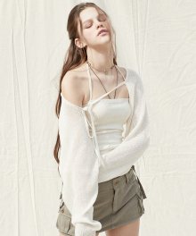 DAPHNE CARDIGAN SET (S/S ver.)_ivory