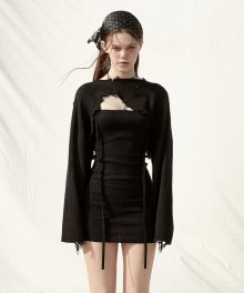 BANSHEE KNIT DRESS SET_black