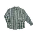 아노니모아노니마(ANONIMO-A) Double-faced Cut Detailed Shirt - Green