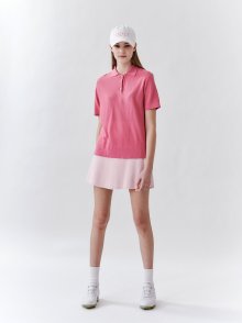 Color Polo Knit Pink