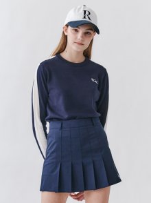 Pleats Skirt_Navy
