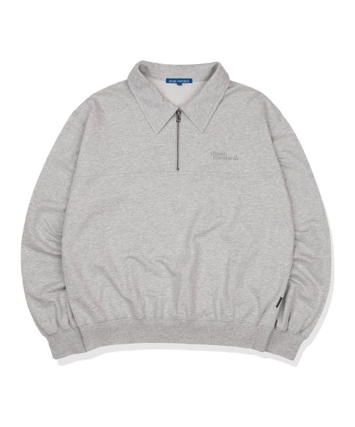스트리트 스탠다드(streetstandard) SP-HALF ZIP SWEATSHIRT