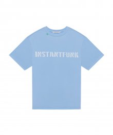 빈티지 로고 티셔츠 - 블루
