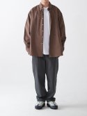 보이센트럴(BOY CENTRAL) poplin shirt brown