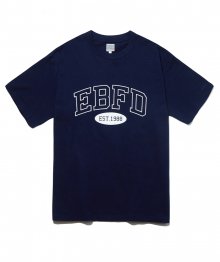 EBFD 아치로고 반팔 티셔츠 네이비