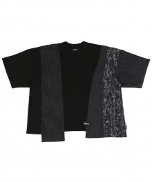 Oversized Mixed T-Shirt [Black]