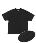 아조바이아조(AJOBYAJO) Star Embossed T-Shirt [Black]
