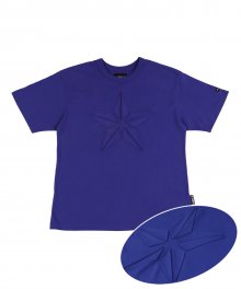 Star Embossed T-Shirt [Cobalt Blue]