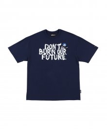 Slogan T-shirt [Navy]