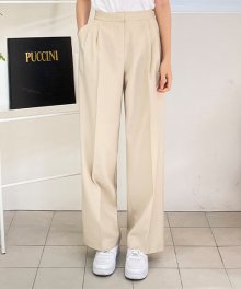 Ove wide slacks - beige