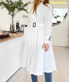 Roel trench one-piece - white