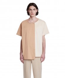 Asymmetric T-Shirt_Beige