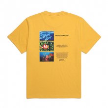 N212UTS970 OCEAN 캠페인 반팔 티셔츠 MUSTARD