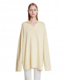 Cashmere Polo Sweater_Yellow
