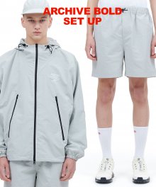 [SET] NYLON LIGHT WINDBREAKER SET (LIGHT GRAY)