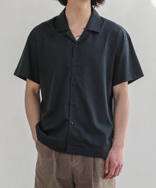텐셀실켓 릴렉스드 셔츠(네이비)