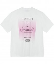 pink gradation t-shirt_white