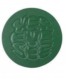 Y.E.S Leather Coaster Green
