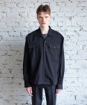 수트에이블(SUITABLE) 오픈 카라 셔츠 재킷 (블랙)